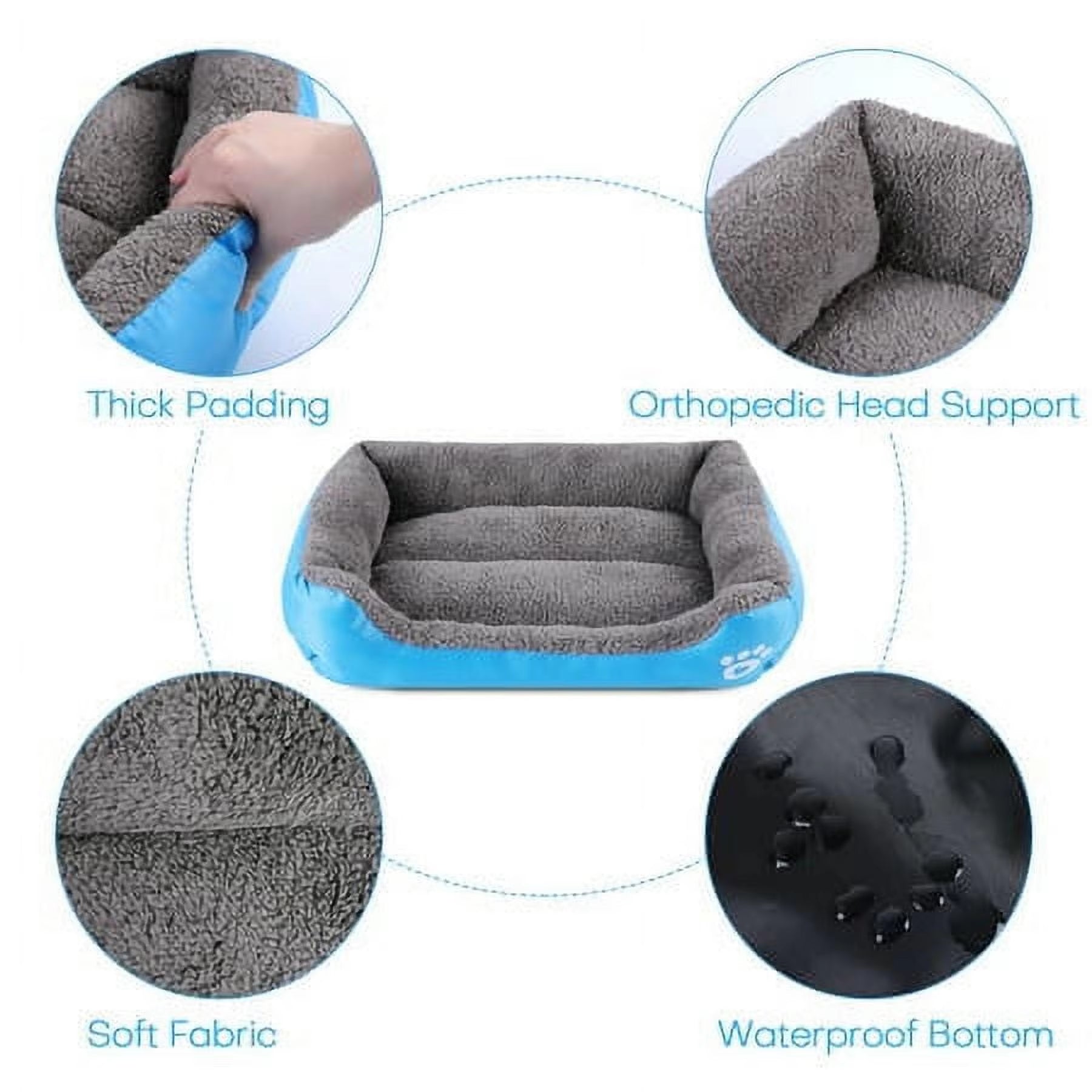 Color Square Winter Soft Warm House for Dog Bed Waterproof Cat Bed