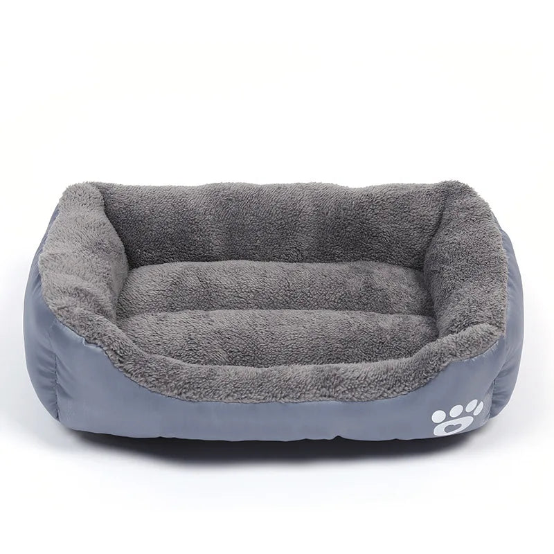 Large Pet Bed Square Plush Kennel Summer Washable Waterproof Mattress