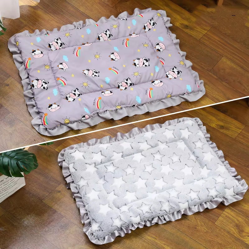 Pet Sleeping Pad Thickened Autumn and Winter Warm Floor Mat 