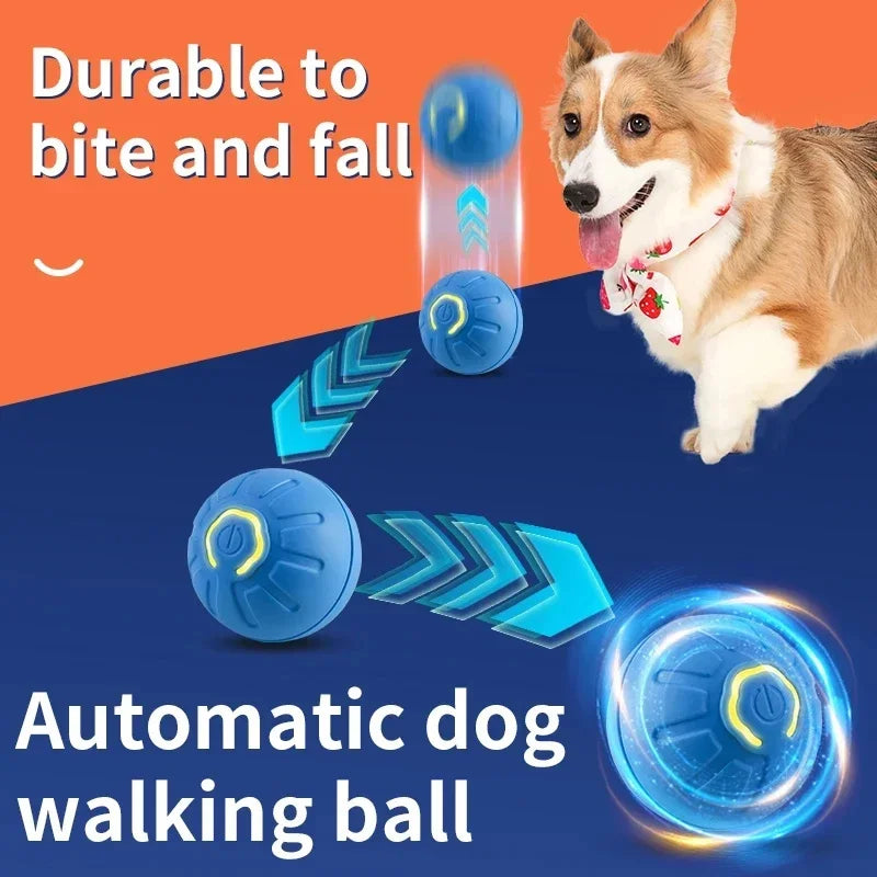 Smart Interactive Dog Ball - USB Rechargeable Moving Toy