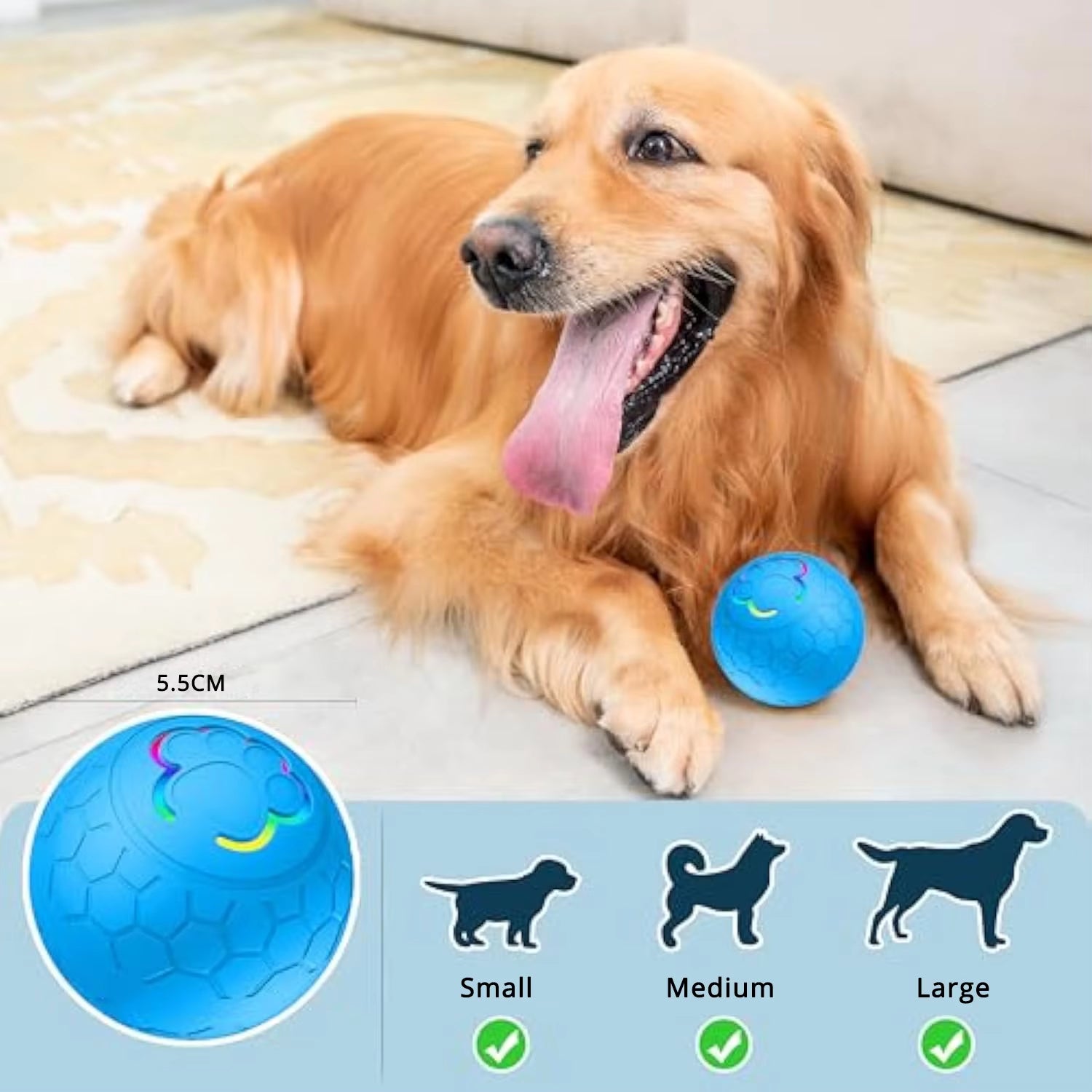 Interactive LED Smart Dog Ball