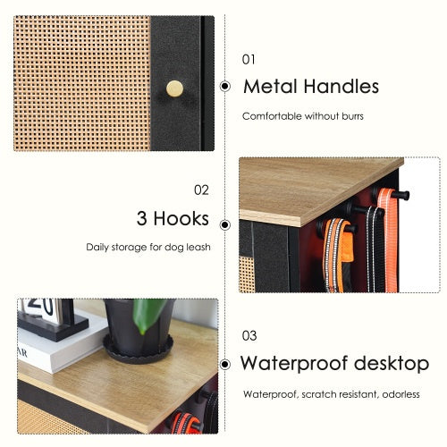 Feeding Station With 1 Storage Cabinets,