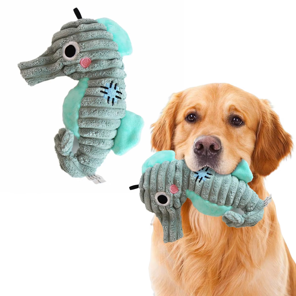 Squeaky Plush Toy for Small Dogs - Ocean Series