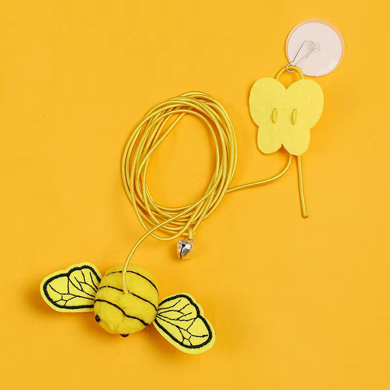 Interactive Hanging Cat Teaser Wand Toy