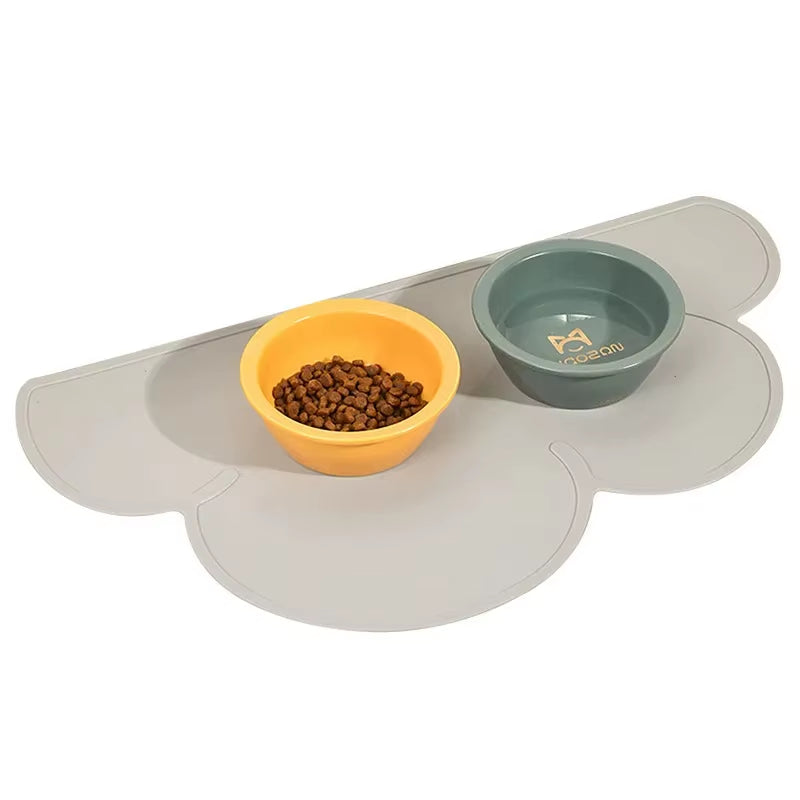 Pet Food Feeding Pad Pet Bowl Drinking Mat Portable Dog Feeding Mat Placemat