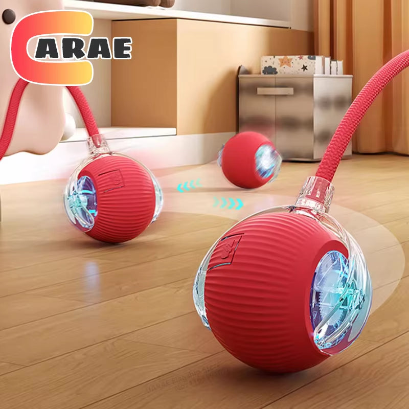 Smart Interactive Cat Ball - Rechargeable Rolling Toy with Tail