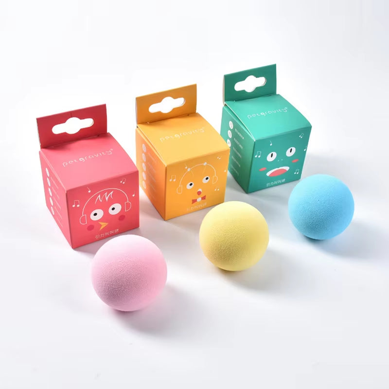 Interactive Catnip Plush Toy - Smart Squeaky Training Ball