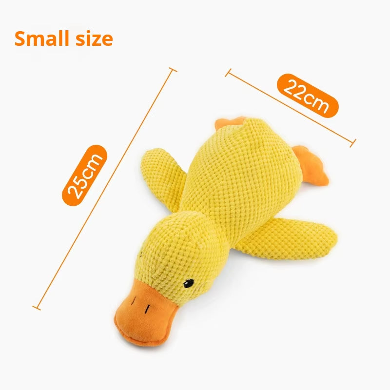 Plush Duck Dog Toy - Bite Resistant & Teeth Grinding Sound