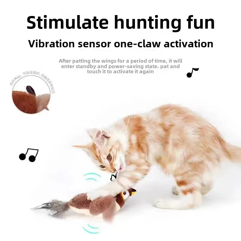 Interactive Catnip Cat Toy - USB Rechargeable & Squeaky