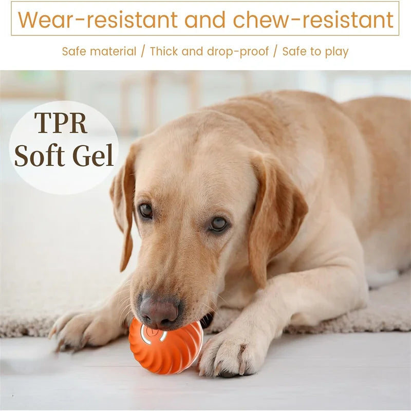 Smart Interactive Dog Ball - USB Rechargeable Moving Toy