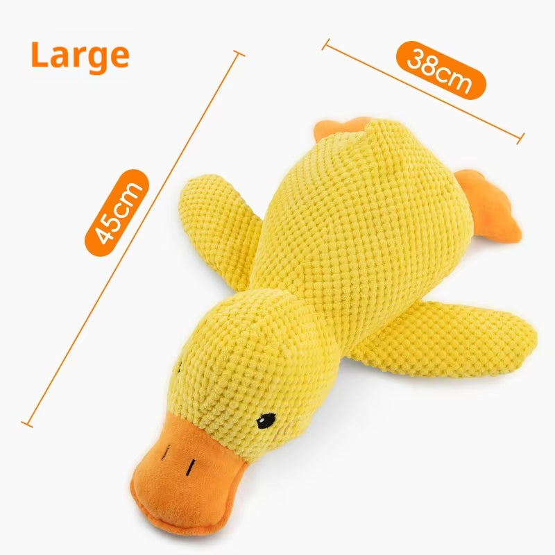 Plush Duck Dog Toy - Bite Resistant & Teeth Grinding Sound
