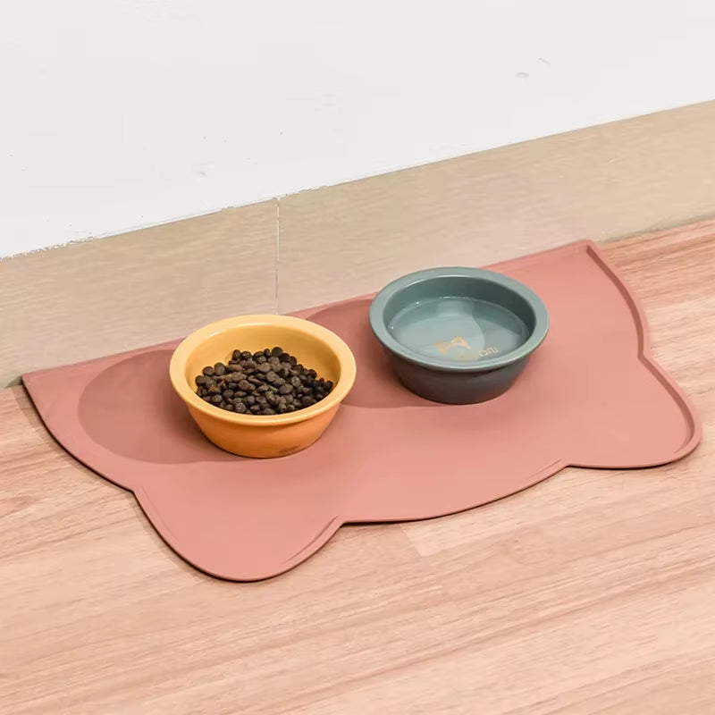 Pet Food Feeding Pad Pet Bowl Drinking Mat Portable Dog Feeding Mat Placemat