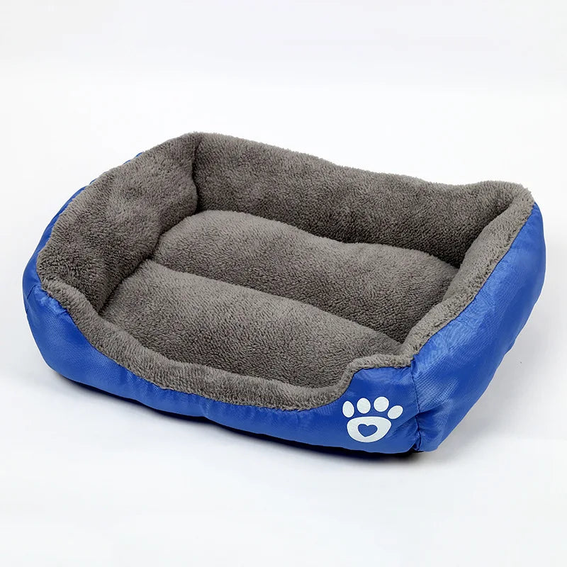 Large Pet Bed Square Plush Kennel Summer Washable Waterproof Mattress