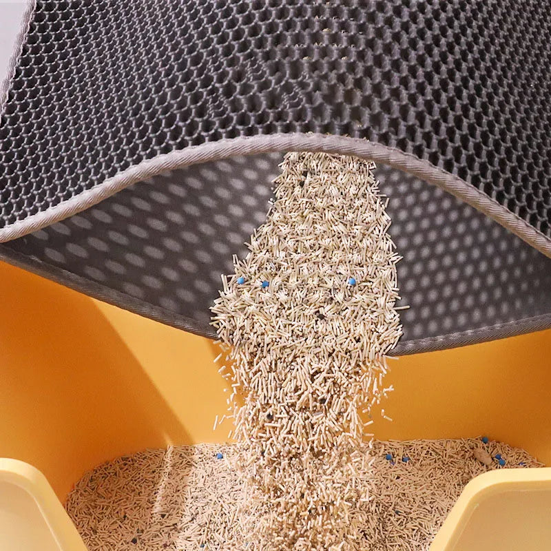 Cat Litter Mat Double Layer Waterproof Urine Proof Trapping Mat