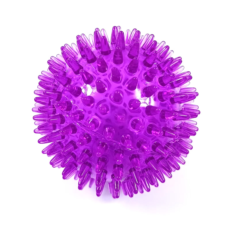 Polka Squeaky Chew Toy - TPR Dog & Puppy Teeth Cleaner