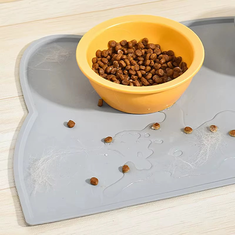 Pet Food Feeding Pad Pet Bowl Drinking Mat Portable Dog Feeding Mat Placemat
