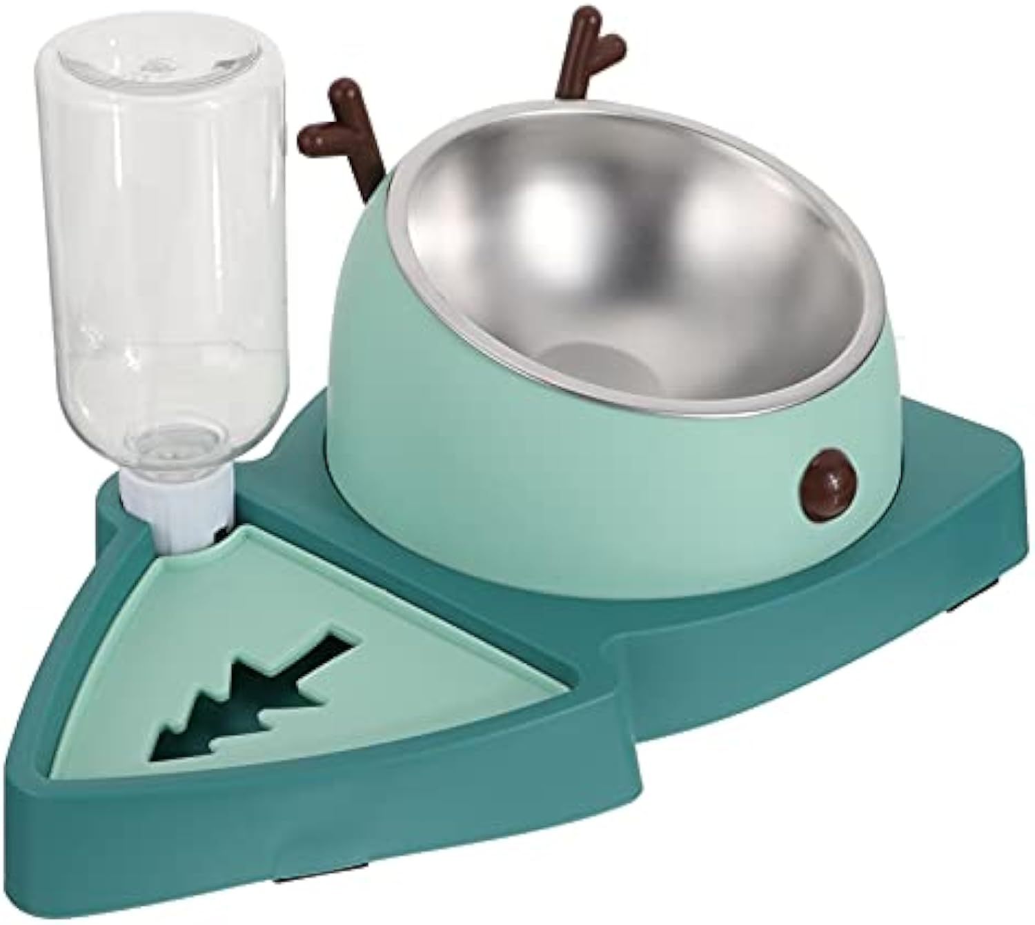 Bowl Dog Slow Feeder Bowl Dog Slow Feeder Dish Detachable Water Tray Dog Food Bowl Plastic
