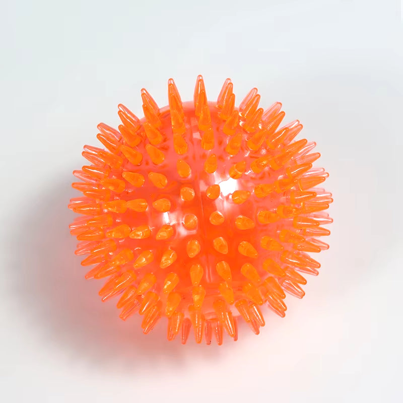 Polka Squeaky Chew Toy - TPR Dog & Puppy Teeth Cleaner