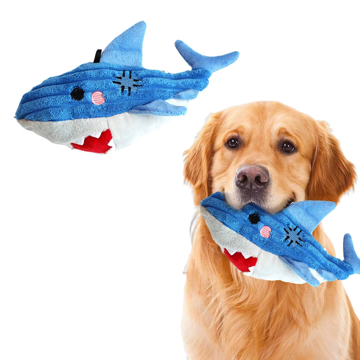 Squeaky Plush Toy for Small Dogs - Ocean Series
