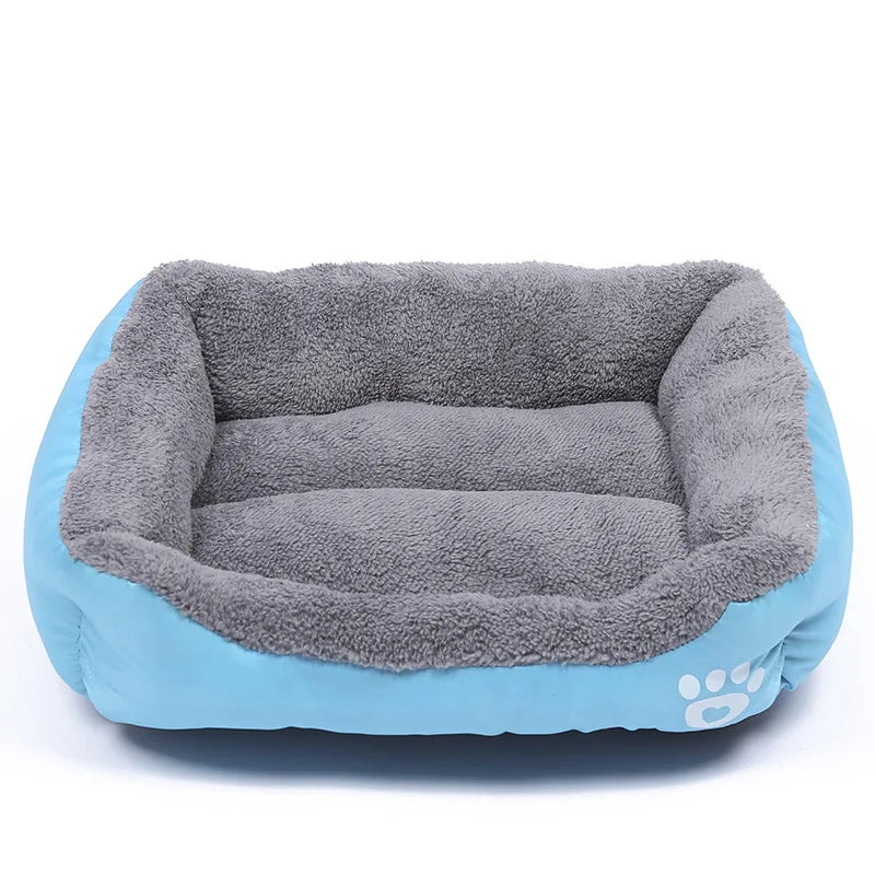 Large Pet Bed Square Plush Kennel Summer Washable Waterproof Mattress