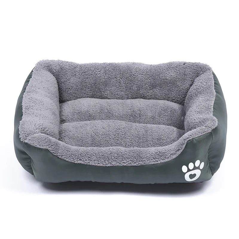 Large Pet Bed Square Plush Kennel Summer Washable Waterproof Mattress