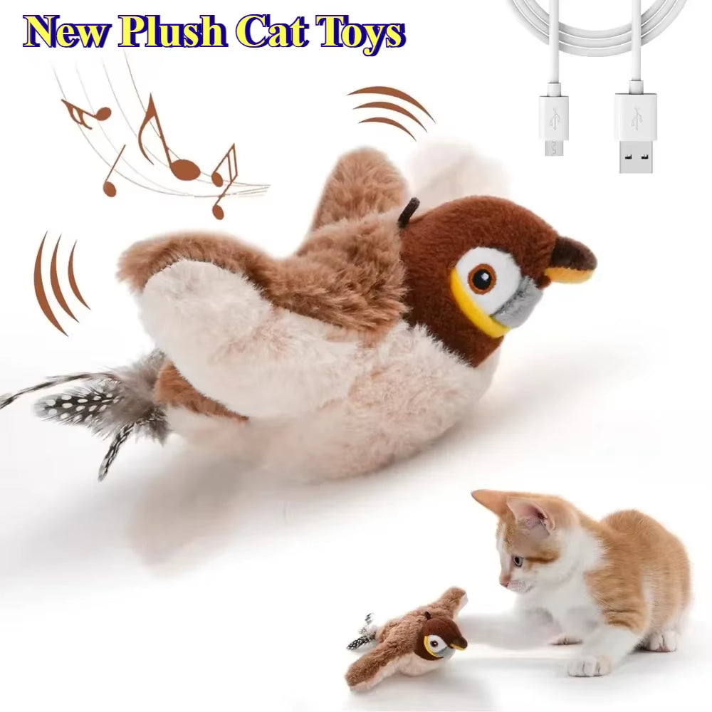 Interactive Catnip Cat Toy - USB Rechargeable & Squeaky