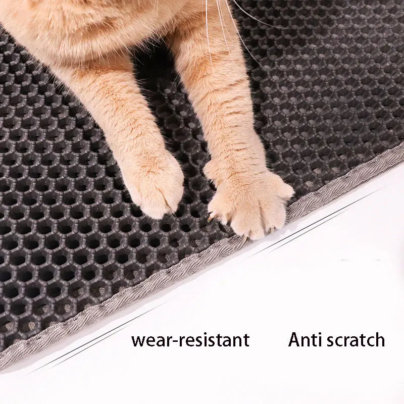 Cat Litter Mat Double Layer Waterproof Urine Proof Trapping Mat