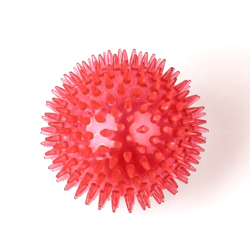 Polka Squeaky Chew Toy - TPR Dog & Puppy Teeth Cleaner