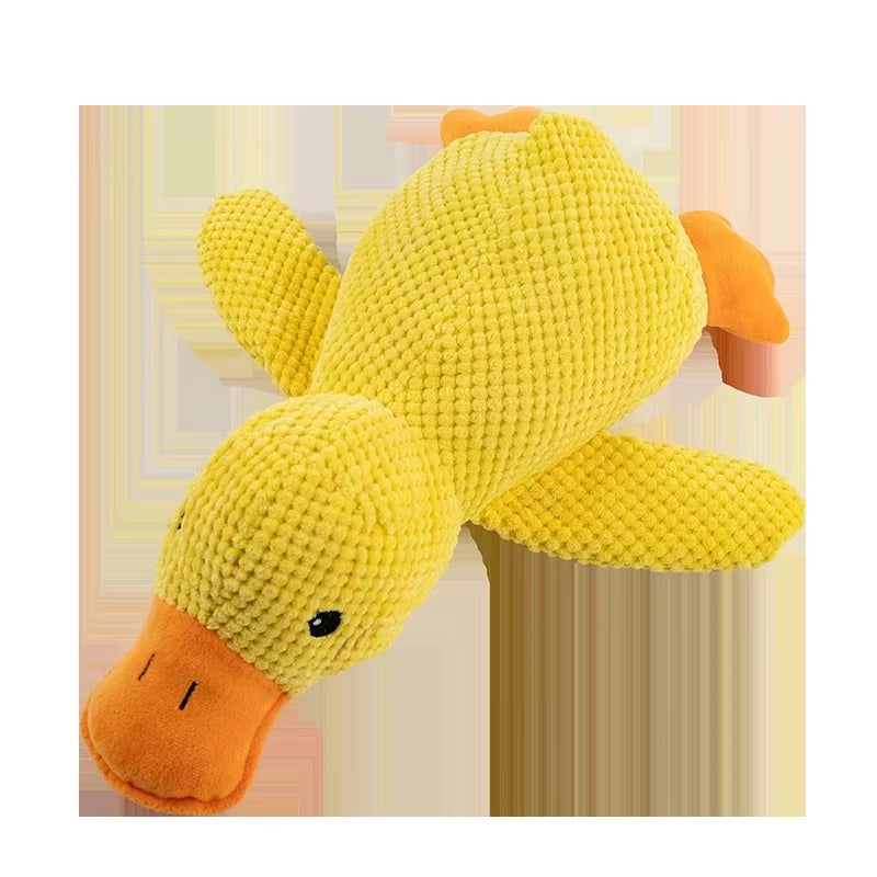 Plush Duck Dog Toy - Bite Resistant & Teeth Grinding Sound